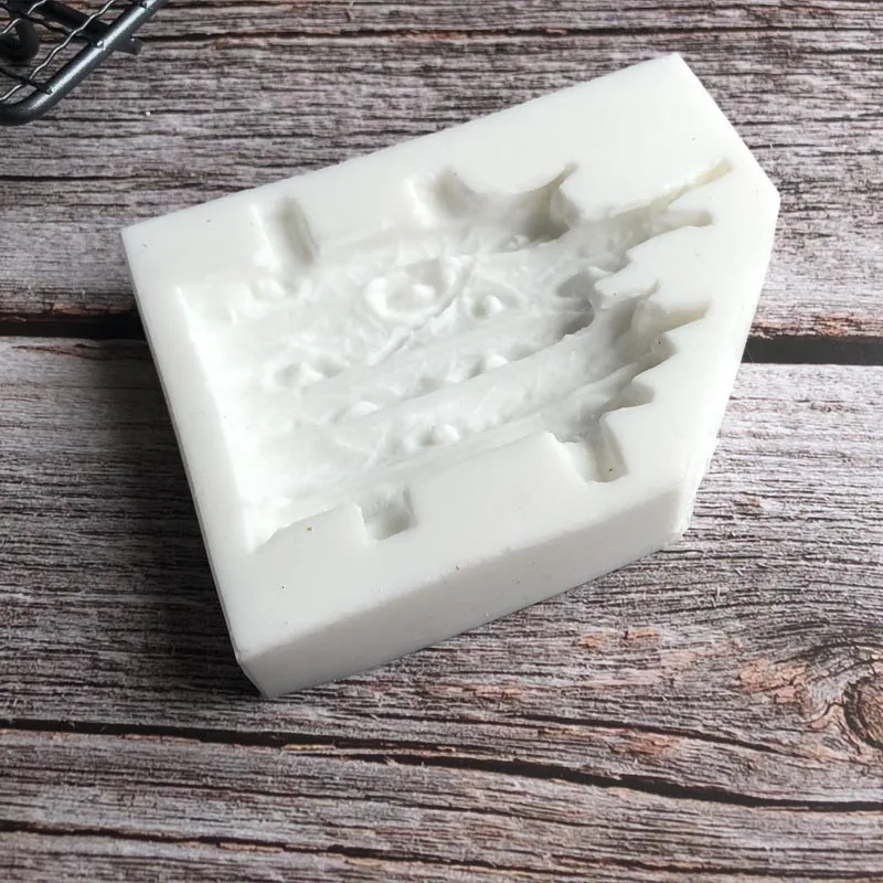 Древесной коры Fondant(сахарная) торта силикона для приготовления печенья в форме льда формы для крема печенье конфеты шоколадная форма украшение торта, выпечки инструмент для мытья