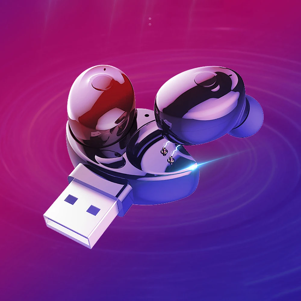 Мини наушники XG17 спортивные с поддержкой Bluetooth 5 0 и USB зарядкой|Наушники