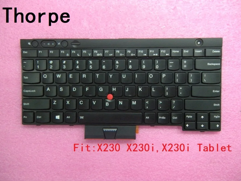 Новая/Оригинальная английская клавиатура с подсветкой для Thinkpad X230 X230i X230T (X230 Tablet)