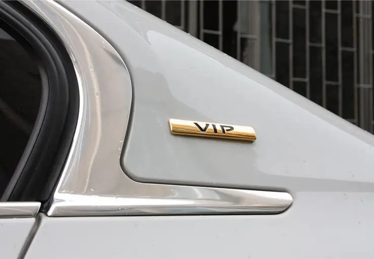 2 шт. черный серебряный VIP JP автомобильный Кранец Стайлинг наклейки аксессуар