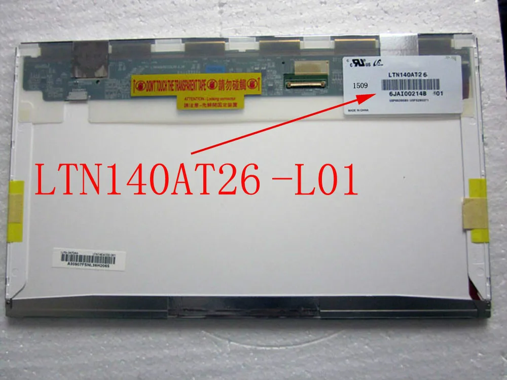 

LTN140AT26-L01 LTN140AT26 L01 TFT ЖК-экран панель 1366*768 LVDS 40 контактов