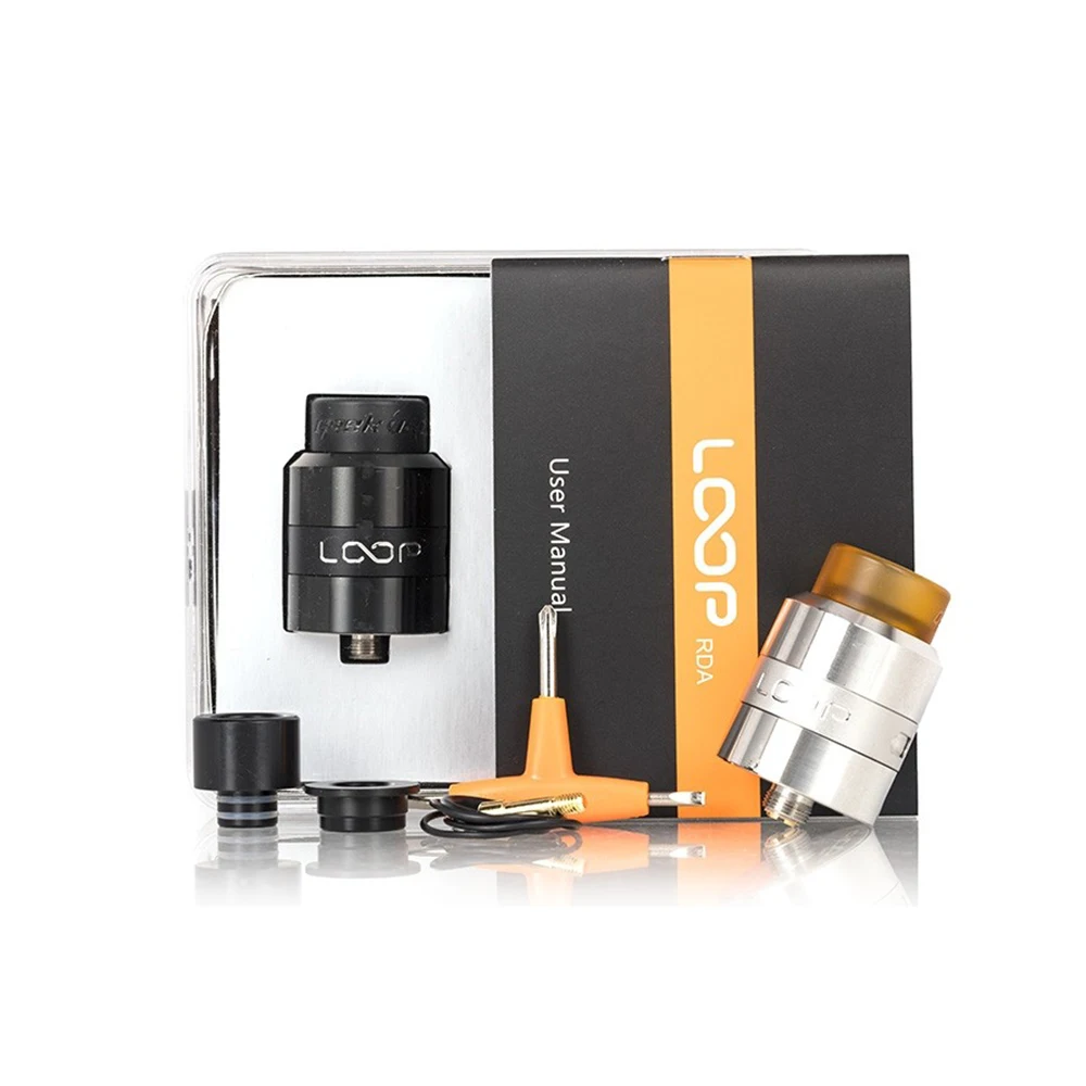 Geekvape петля RDA бак 24 мм 810 510 капельный наконечник один двойной катушки электронная