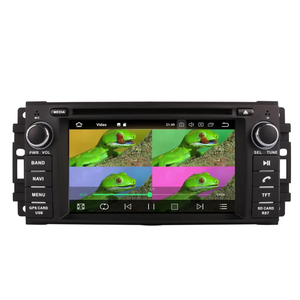 Автомобильный GPS навигатор Android 8 0 Восьмиядерный процессор 4 Гб ОЗУ для Jeep Wrangler