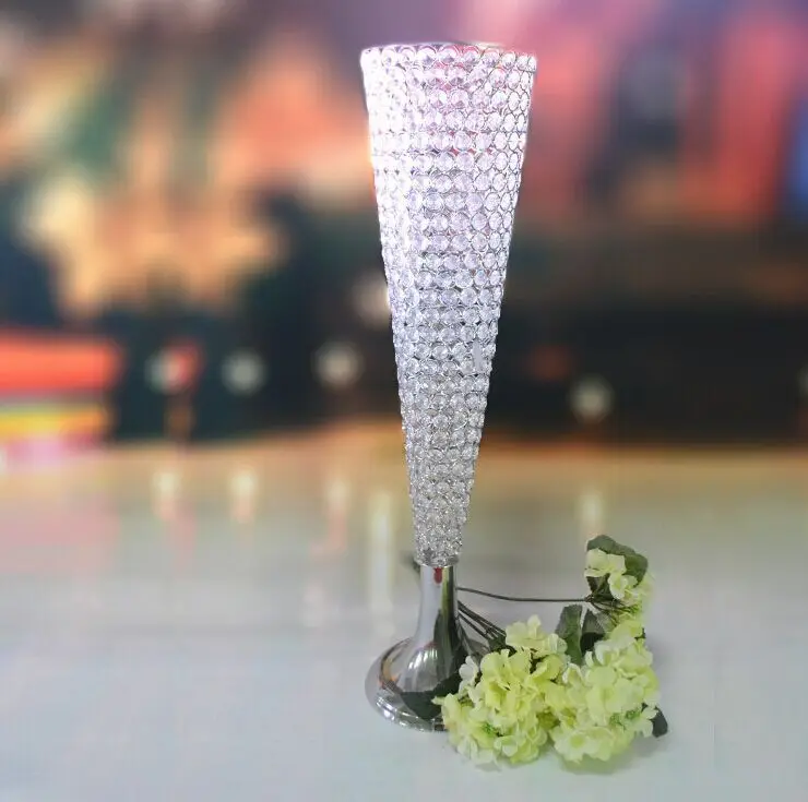Акриловая хрустальная ваза для свадьбы высота 75 см * Диаметр 18 8 шт./лот|crystal vase|lead