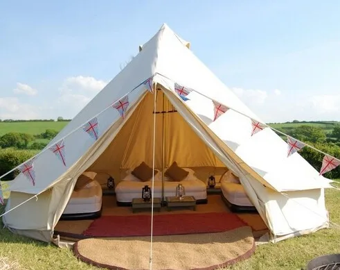 Бесплатная доставка! Палатка-колокольчик из хлопчатобумажной ткани палатка для