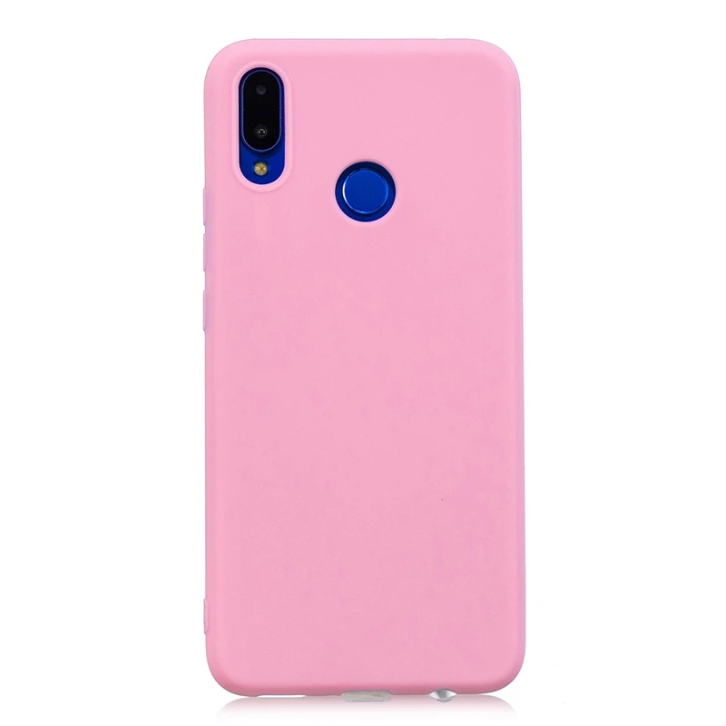 Резиновый ТПУ силиконовый чехол для Huawei Nova 3i карамельный цвет Мягкий задняя