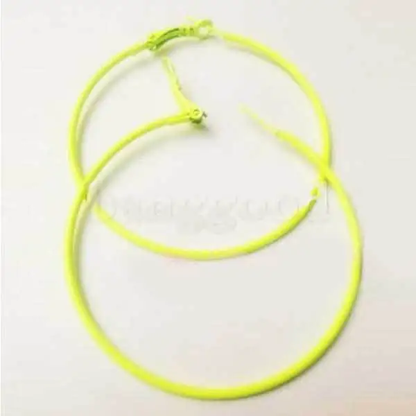 AgateDeal Fashion Fluorescence Circle Hoops Stud Earring |