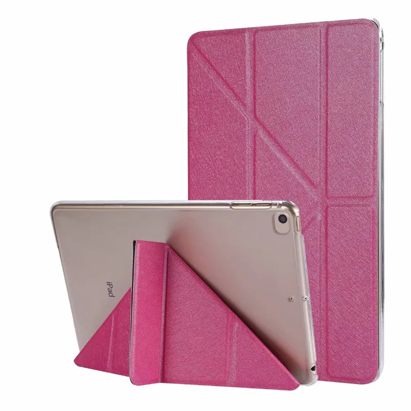 Rose Флип-чехол для ipad Mini 5 Чехол, ультра тонкий из искусственной кожи+ прозрачный пластиковый задний смарт-чехол для ipad Mini 5 7,9 дюймов чехол - Цвет: Rose