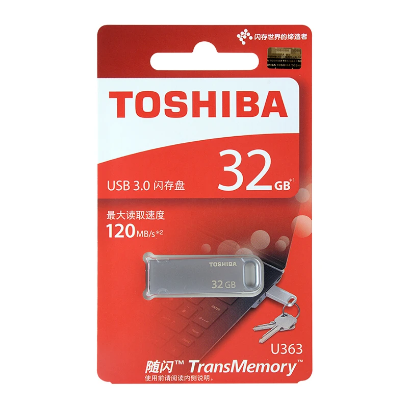 Toshiba USB флеш накопитель 3 0 U363 металлический привод USB3.0 32 Гб 64 128 ГБ usb флэш Transmemory