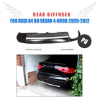 Автомобильный задний бампер, диффузор, спойлер для Audi A4 B8 седан, 4-дверный 2009-2012, полиуретановый матовый черный праймер