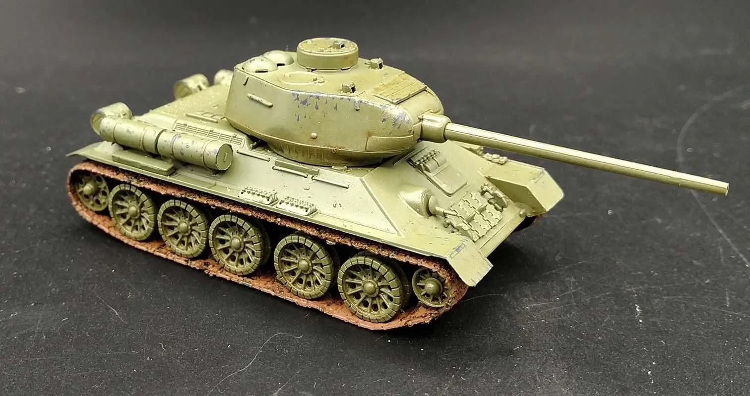 Второй мировой войны русский T34 85 бак во всем мире Ограниченная серия 1: 72 не литья