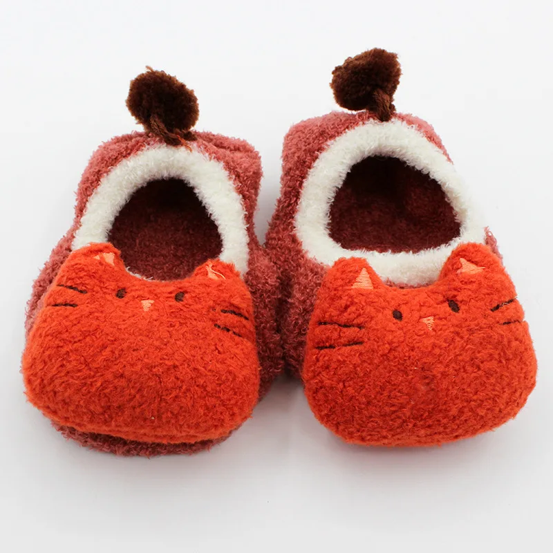 New style Autumn and winter coral velvet kids socks cartoon baby floor feather yarn infant socks. | Детская одежда и обувь