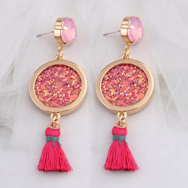 NeeFu WoFu кожаные серьги большие длинные висячие Висячие женские рождественский