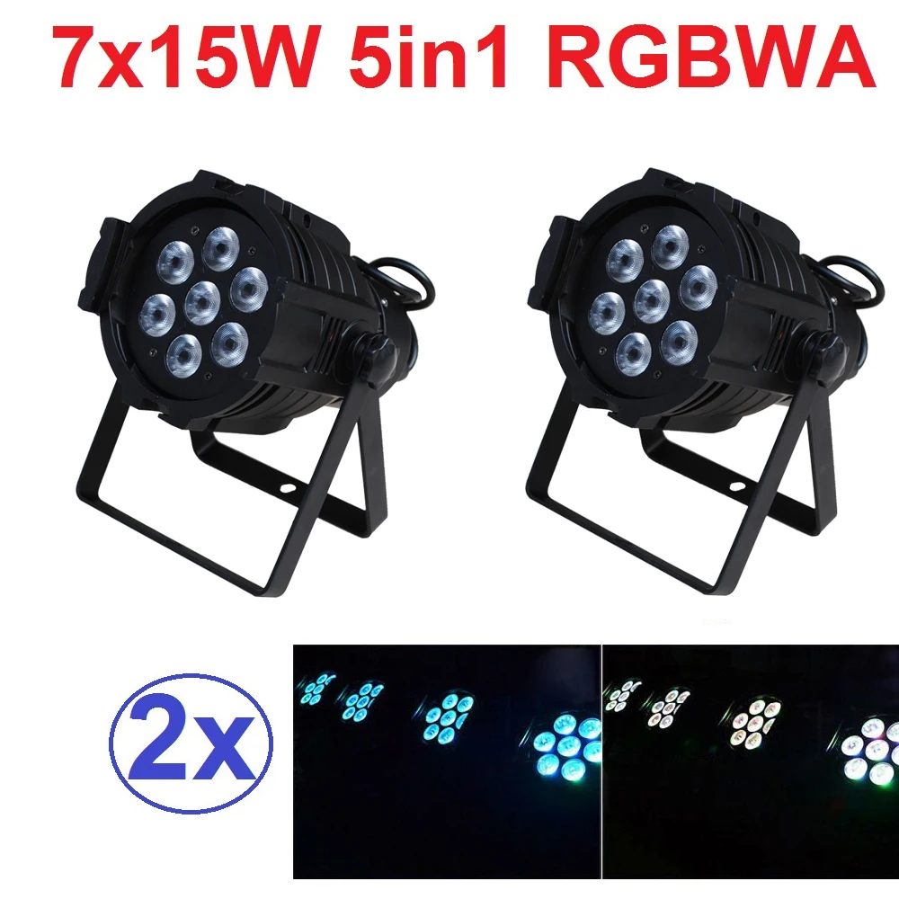 2 шт./партия 2019 светодиосветильник 7x15 Вт RGBWA 5 в 1 100 Вт|light par|led par lightpar can light |