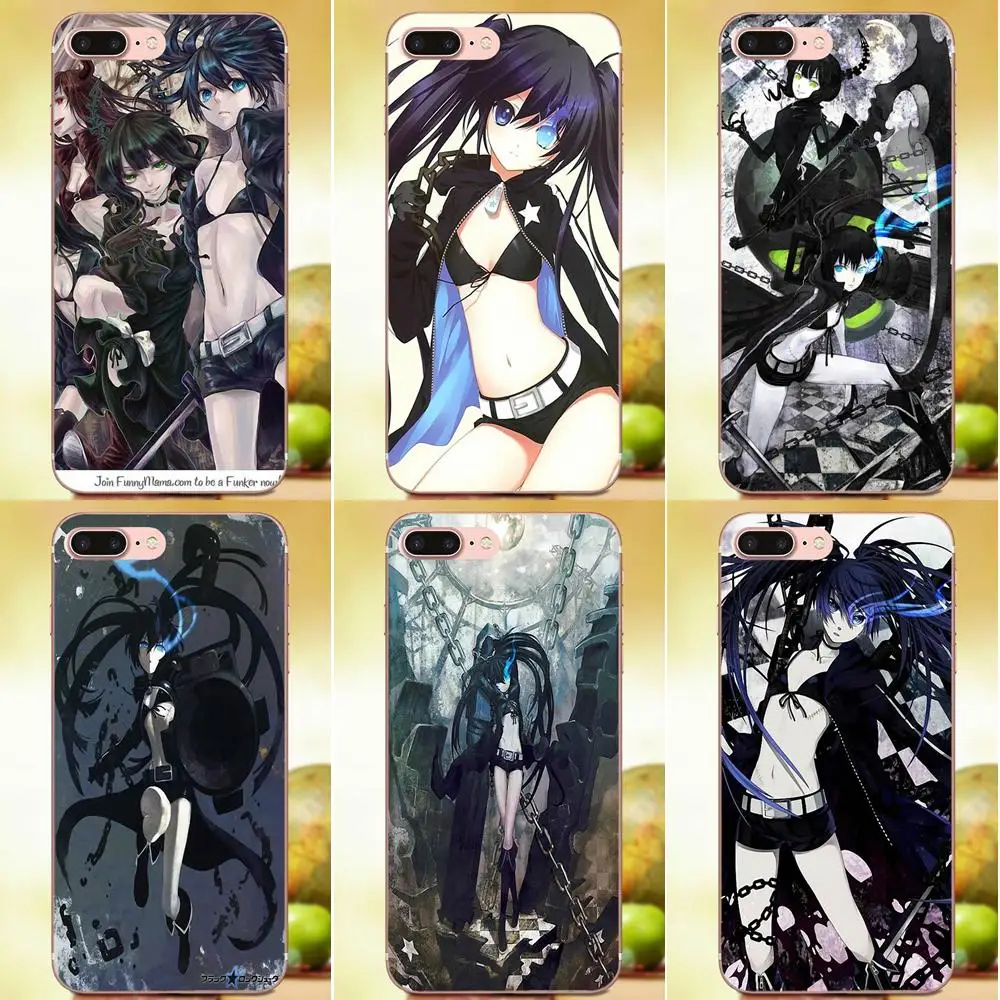 Силиконовый чехол для Xiaomi Redmi Note 2 3S 4 4A 4X 5 5A 6 6A Pro Plus Black Rock Shooter Hatsune Miku | Мобильные