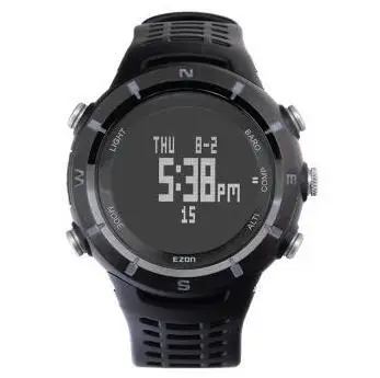 Часы ezon H001C01 Водонепроницаемые многофункциональные мужские часы с ремешком из ПУ