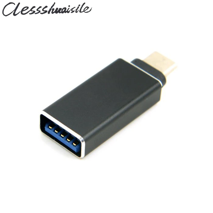 (100 шт./лот) USB 3 1 Type C папа разъем к гнезду OTG Хост адаптер для передачи данных черный