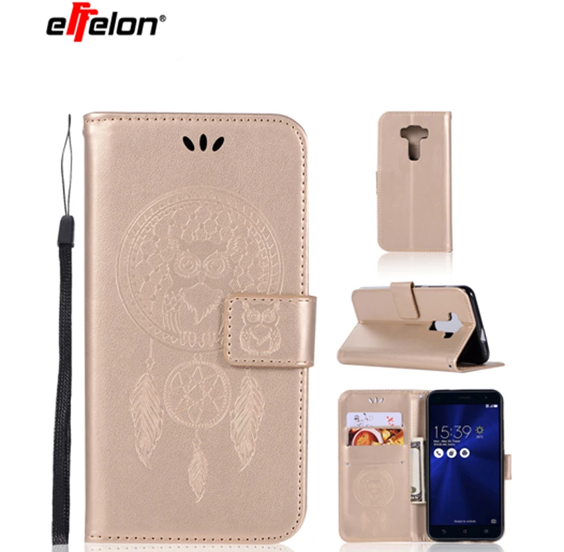 Новинка кожаный чехол Бумажник Для Zenfone 3 подставка для Asus ZE552KL сотового телефона 5