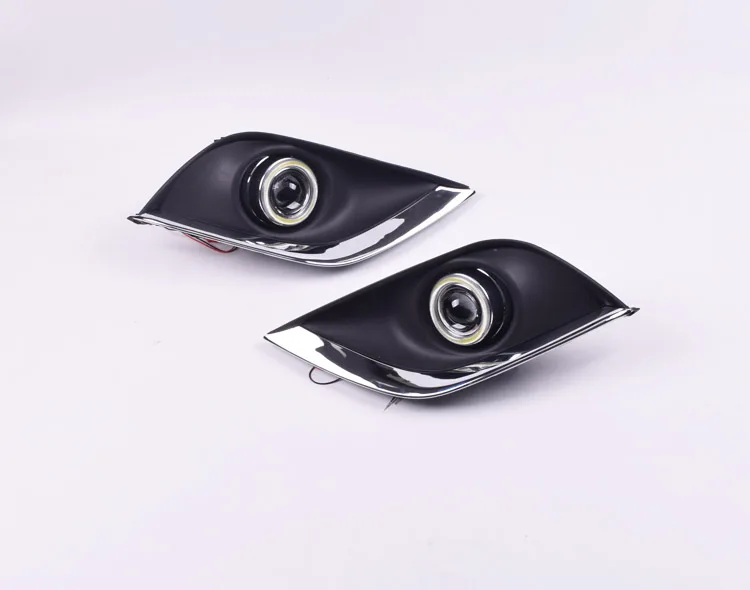 QINYI 2x Автомобильный светодиодный светильник дневного света для Nissan Almera Latio Sunny, Versa DRL Ангел глаз противотуманный светильник