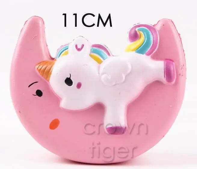 moon uniconr-pink Jumbo Pikachu мягкая галактика медленно поднимающаяся мультяшная кукла сжимающая антистрессовые игрушки хлеб игрушка для снятия стресса для детей - Цвет: moon uniconr-pink