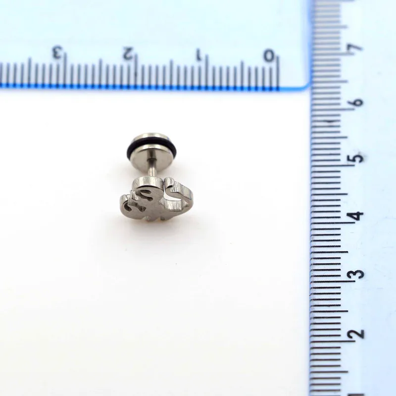 Бесплатная доставка пирсинг для ушей Скорпион иллюзия обманщик 20 шт. 1 2*6*5/10 мм