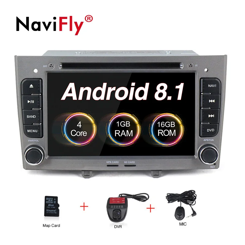Android 8,0 четырехъядерный автомобильный dvd-плеер gps Navi для peugeot 408 для peugeot 308 308SW аудио Радио стерео головное устройство - Цвет: Car dvd DVR G