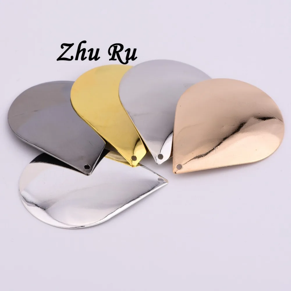 10 шт. ZHU RU 40*30 мм большая капля воды большие серьги Подвески гравитационная форма