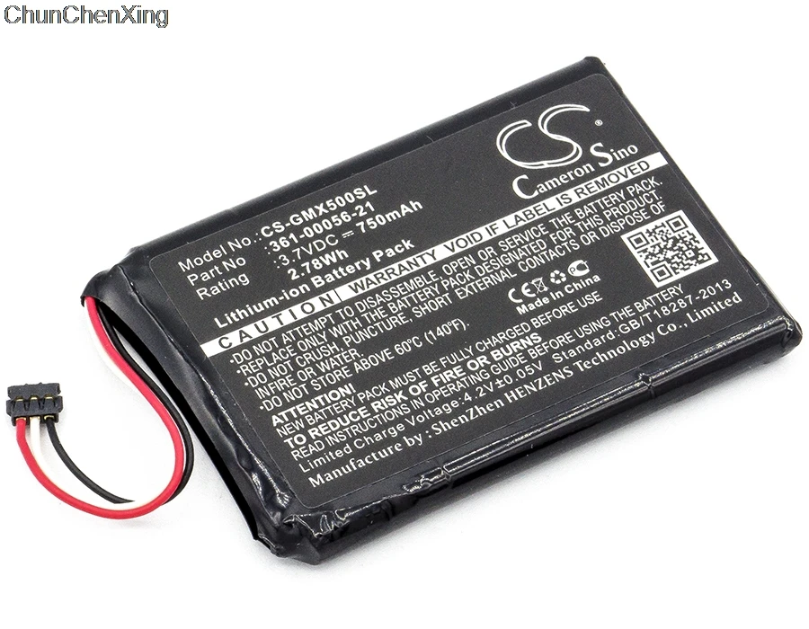 Аккумулятор Cameron Sino 750 мАч 361 00056 21 для Garmin 010 01531 00 Driveluxe 50 LMTHD|Цифровые аккумуляторы|