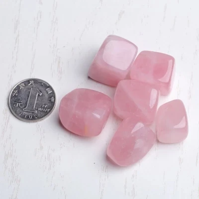 6 шт. натуральный розовый камень кубик дух Чакра Исцеление и минеральный