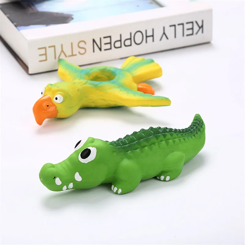 Забавные крокодиловые игрушки для собак, экстра-жесткий резиновый мяч, игрушка для птиц, собак, жевательные игрушки для собак, чистый шар для еды