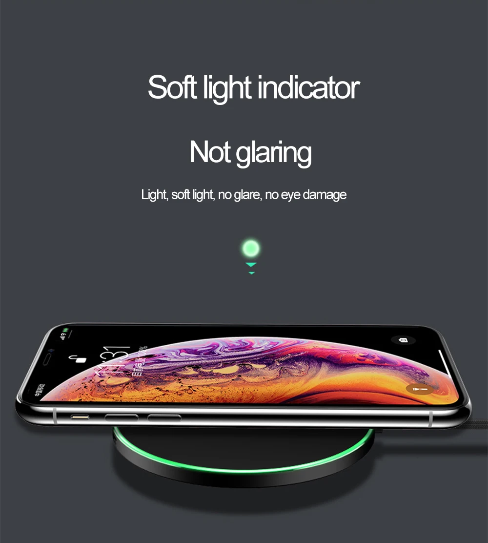 15 Вт Qi Быстрое беспроводное зарядное устройство для huawei Mate20 samsung S9 S8 S7 S6 10 Вт быстрое зарядное устройство для iPhone X XS MAX XR 8 Xiaomi Mix 2S