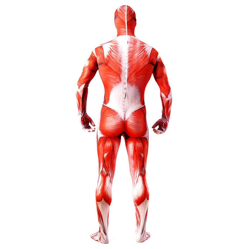 Косплей гигантский Атака Титанов Zentai Печать Полный пальто цельный костюм