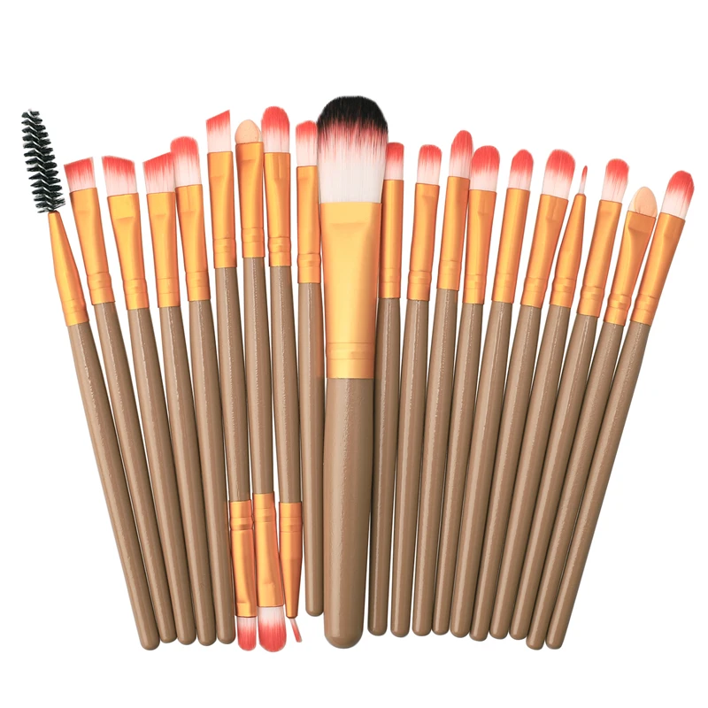 Популярный 20 шт. набор инструментов для макияжа Beauty Foundation Power румяна тени бровей