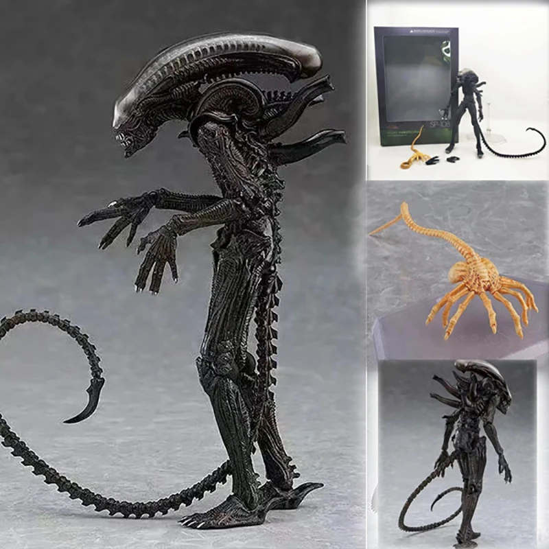 

Figma Alien Figure SP-108 10th Alien VS Predator 2 PVC Action Figure Model Toy Doll Gif