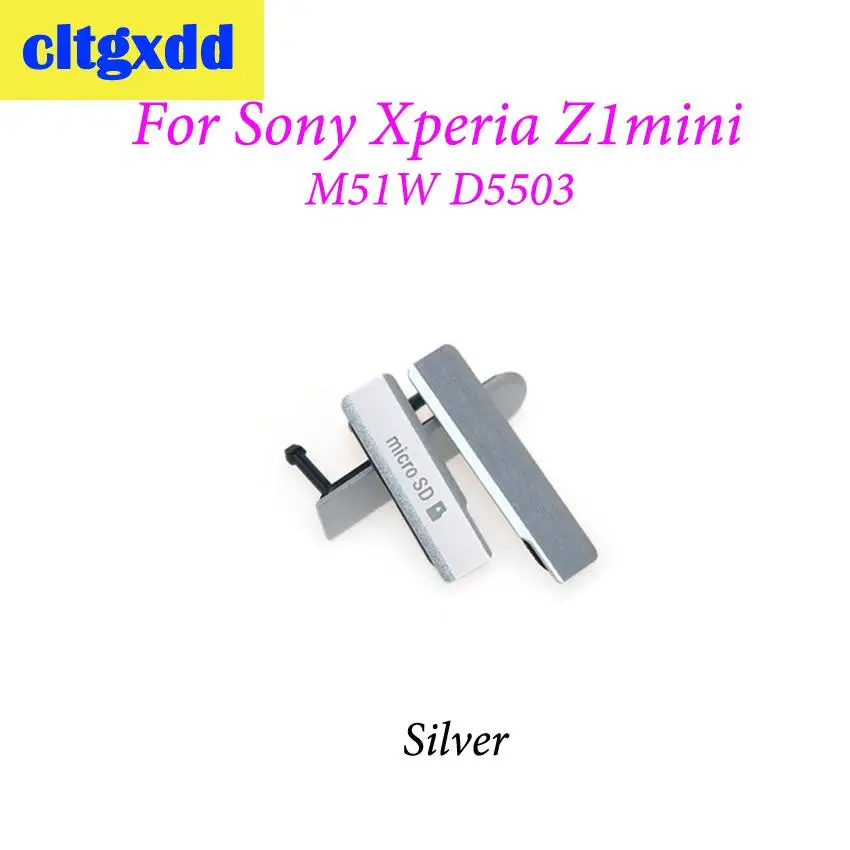 Cltgxdd Micro SD Разъем для SIM-карты разъем USB зарядного порта Крышка блока Sony Xperia Z1mini Z1