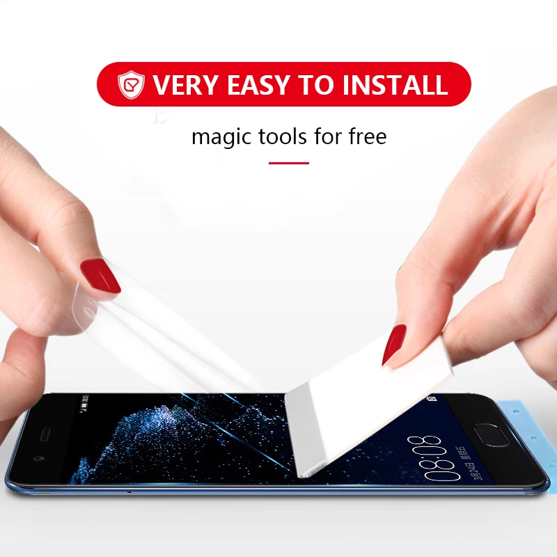 Изогнутая 3d пленка CHYI для HUAWEI Honor 7X Защитная с полным покрытием Гидрогелевая нано