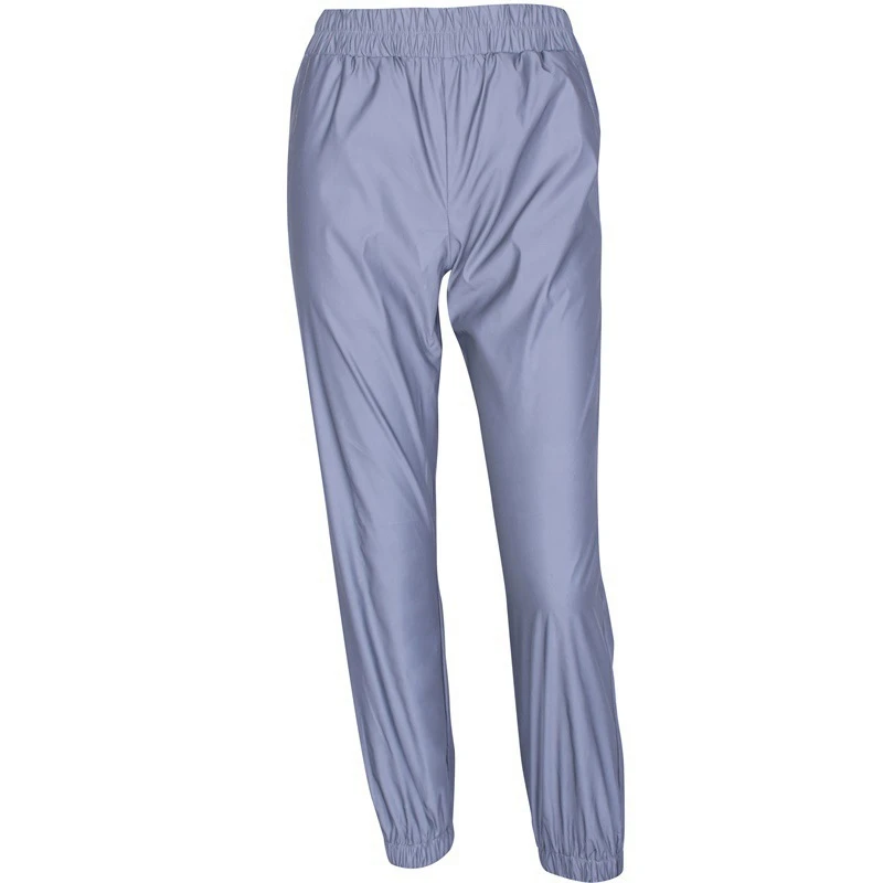 

New Fashion Women Girls Reflective Front Buckle Sleeveless Halter Tank Top Dance Reflective Pants Boy Trousers Reflective Sets