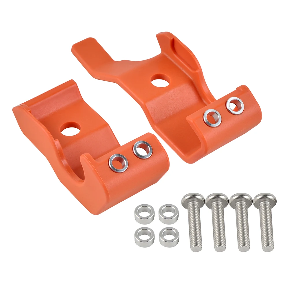 Оранжевый For KTM 125-530 2003- Lower Fork Leg Shoe Guard Cover For KTM 125 150 200 250 350 450 500 525 530 SX SXF EXC EXCF XC XCF XCW - Цвет: Оранжевый