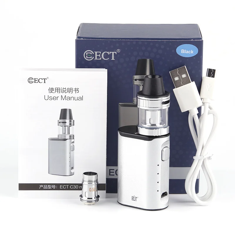 Оригинальный ECT C30 мини met комплект испаритель Топ заполнения vape ручка 2 мл