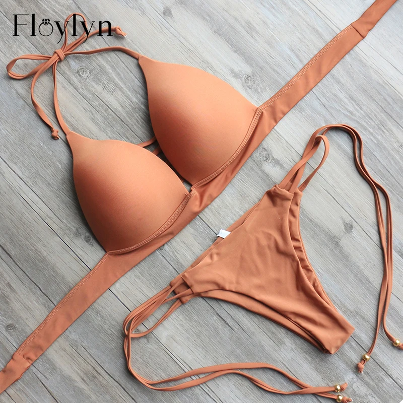 Купальник Floylyn бикини с пуш-апом | Женская одежда
