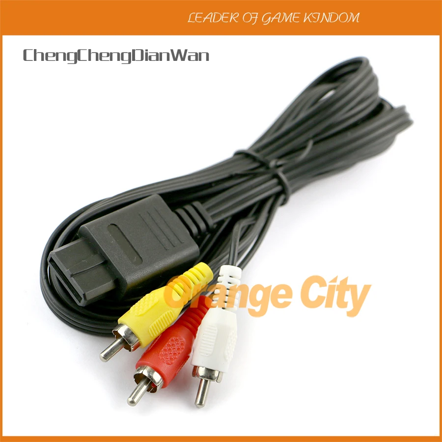 ChengChengDianWan 1 8 м 6 футов AV TV S Video Super для N 64 SNES NGC N64 кабель 10 шт./лот|s-video|s-video cable |