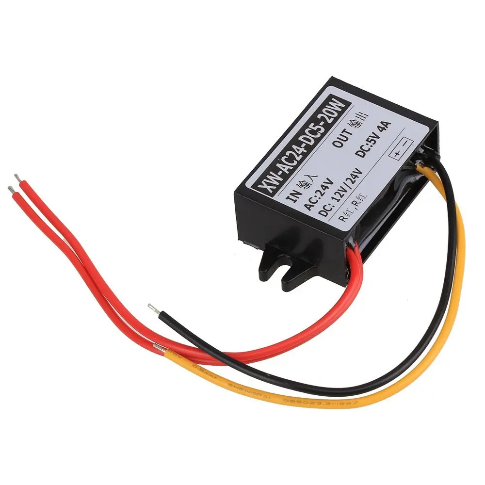 Car LED Waterproof DC (AC) / Buck Converter 24V 12V 36V (8V-40V) to 5v 4A 20W | Обустройство дома