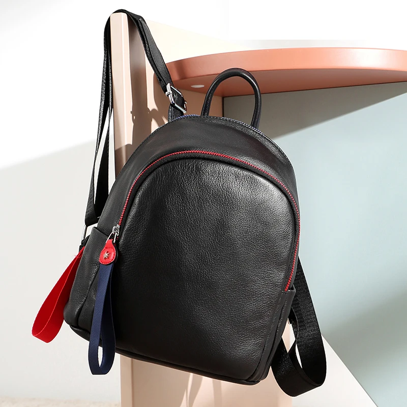 Женская сумка через плечо из воловьей кожи с защитой от кражи женский рюкзак