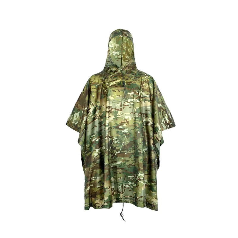 High quality Polyester taffeta material odorlessness Waterproof camouflage Raincoats poncho cover Multifunction sun Shelter | Дом и сад