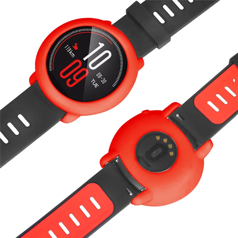 Новые модные силиконовые чехлы для xiaomi huami amazfit pace чехол для смарт часов мягкая оболочка защитная рамка
