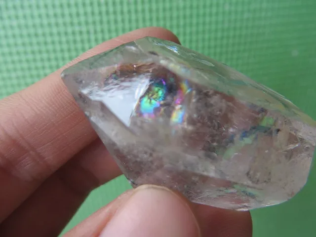 Тибетский водный Кристалл Алмаз херкимера с 2 легко видимыми движущимися ENHYDRO