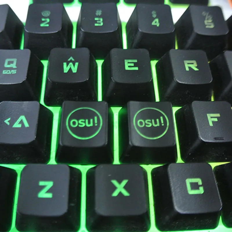 [HFSECURITY] 2 шт. подсветки OSU! Колпачки клавиш для клавиатуры Cherry с подсветкой