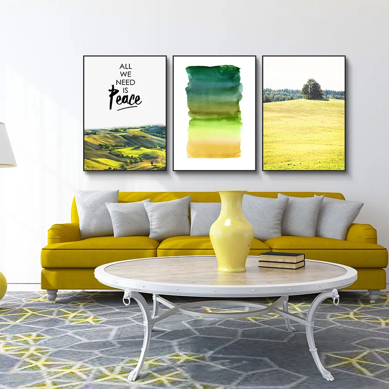 Nordic Decorative plants Wall Art Canvas Poster and Print posters autumn landscape picture for Living Room No Frame morden print | Дом и сад