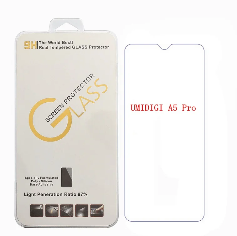 Для UMIDIGI Мощность закаленное Стекло 2.5D 9 h 0,30 мм Экран протектор защитной пленкой для UMIDIGI Мощность A5 Pro Anti-explosion