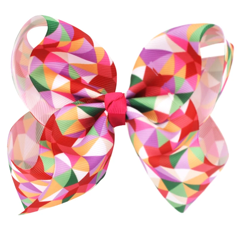 

5pcs/lot 6 Inch New Style Hairbow Grosgrain Ribbon Bow With Alligator Clip Hairpins Kids Girls Hair Accessories Hairclips